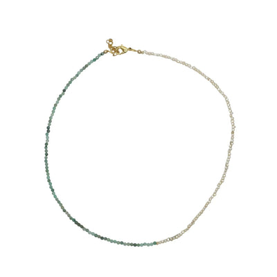 Collier Emmie bi-matière en perles