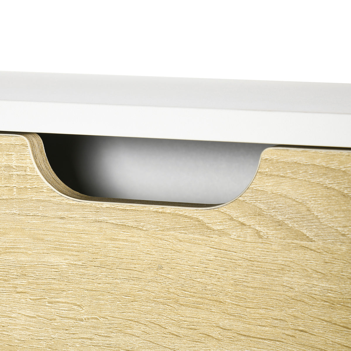 Bureau pliable mural avec étagères de rangement et placard, bureau rabattable, 100 x 18 x 74 cm effet bois naturel