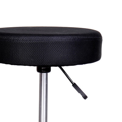 Tabouret massage a roulettes reglable en hauteur pivotant avec trois couleurs de housse de protection