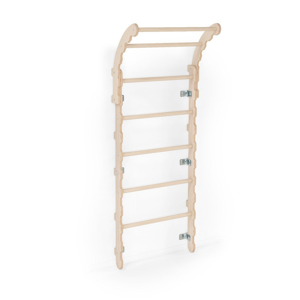 MAMOI® Swedish ladder, Wooden gorilla gym for kids, Indoor baby climbing frame for toddlers, Monkey bars and play gym, Childrens climbing wall, Gymnastics bar and equipment for home