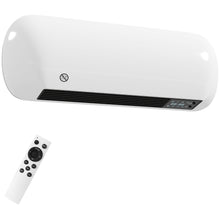 Chauffage mural en céramique 1000/2000W, radiateur électrique, ventilateur, thermostat, minuterie, 50x19x14cm, blanc