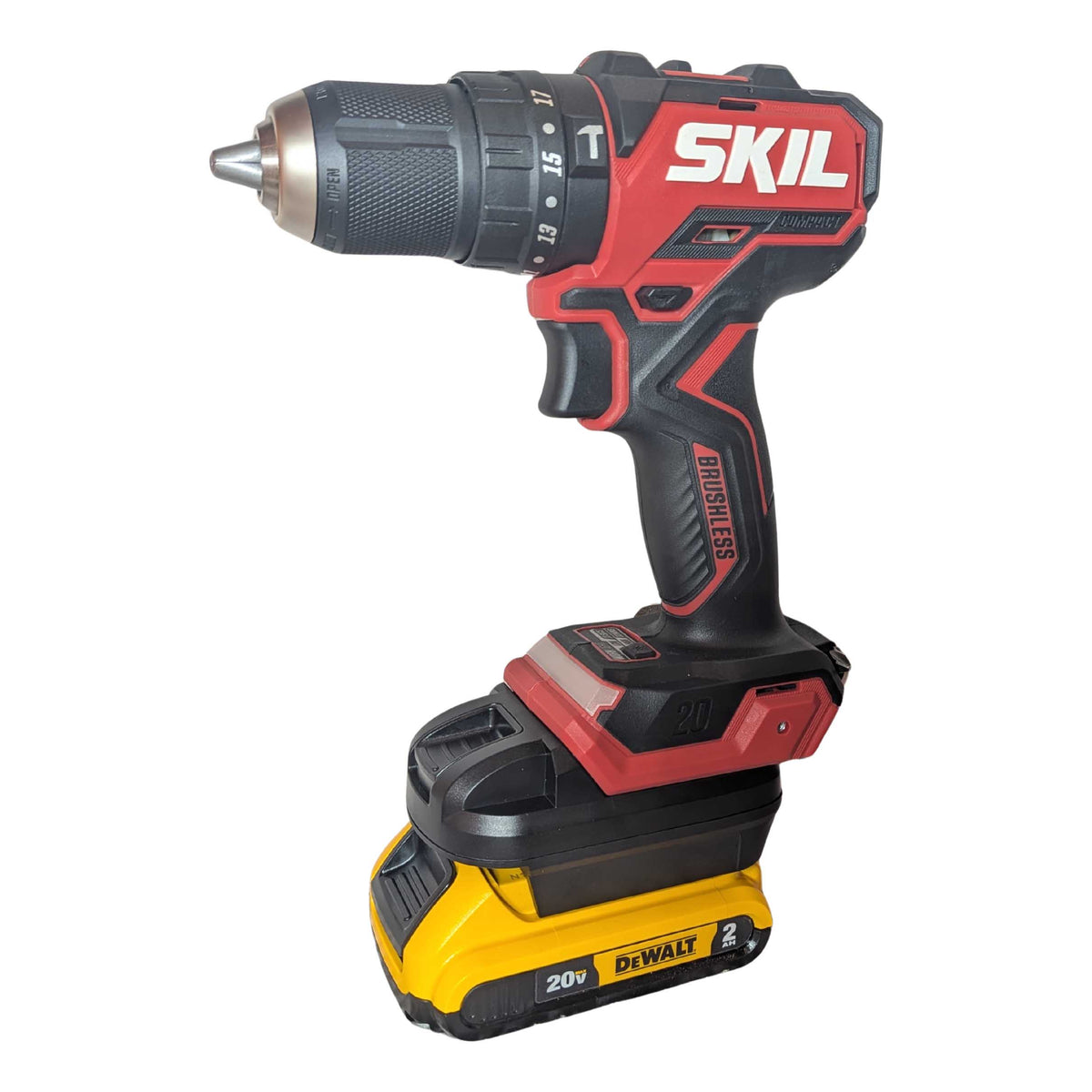 DeWalt 20V to SKIL 20V Battery Adapter Power Tools Adapters