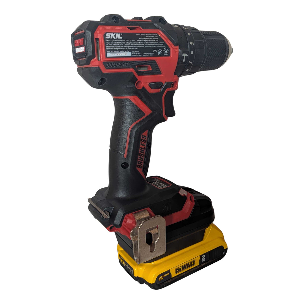 DeWalt 20V to SKIL 20V Battery Adapter Power Tools Adapters