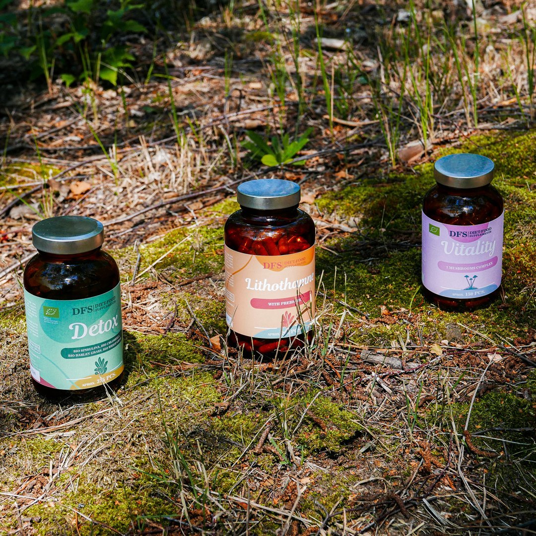 Diet-Food Bio Vitality - a complex of 7 vital mushrooms in capsules