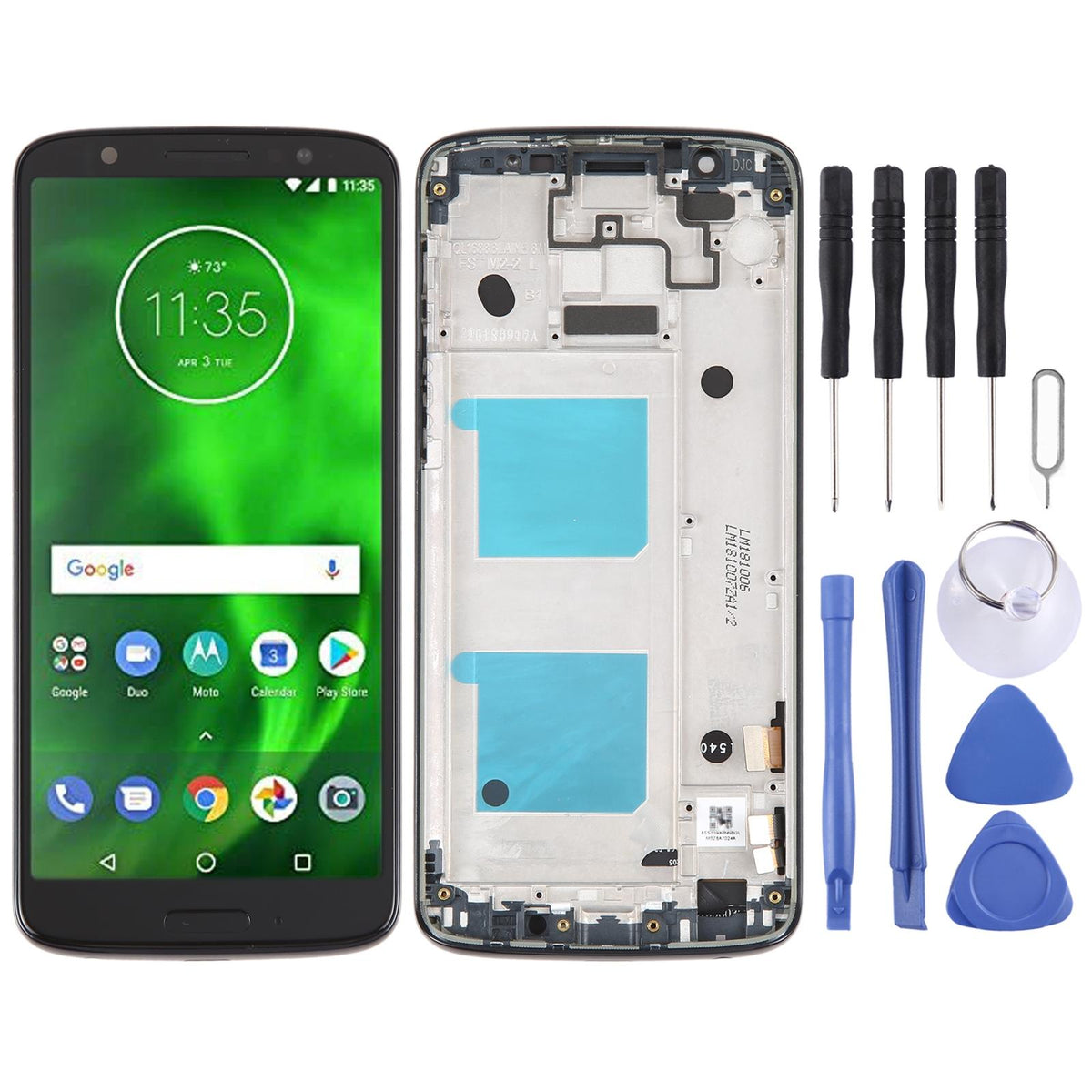 NNEIDS Motorola Moto G6 Lcd Screen Replacement With Frame - Full Assembly
