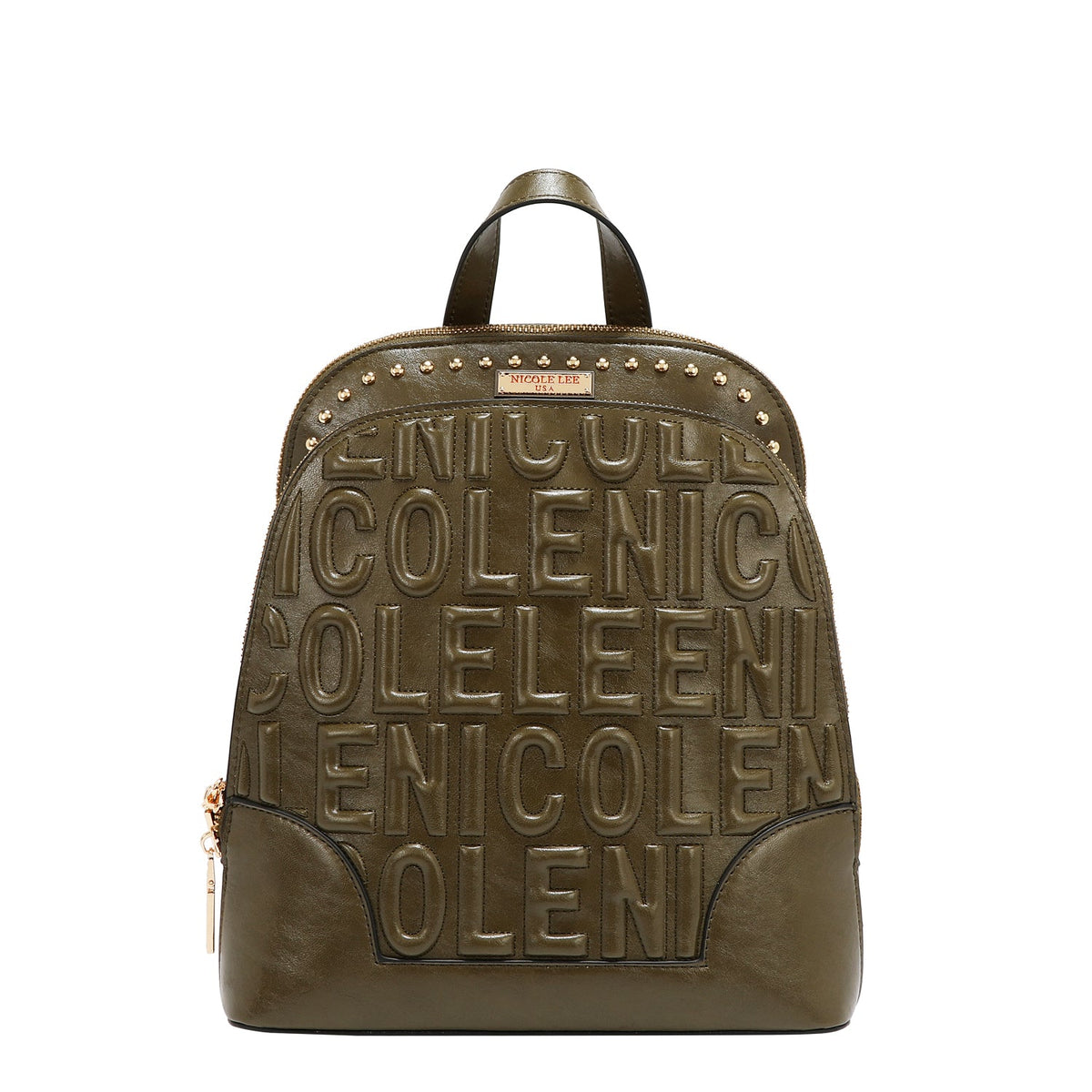MOCHILA CON LOGOTIPO EN RELIEVE (OLIVA)