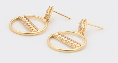 Parure tendance et épurée, Plaquée or 14 carats