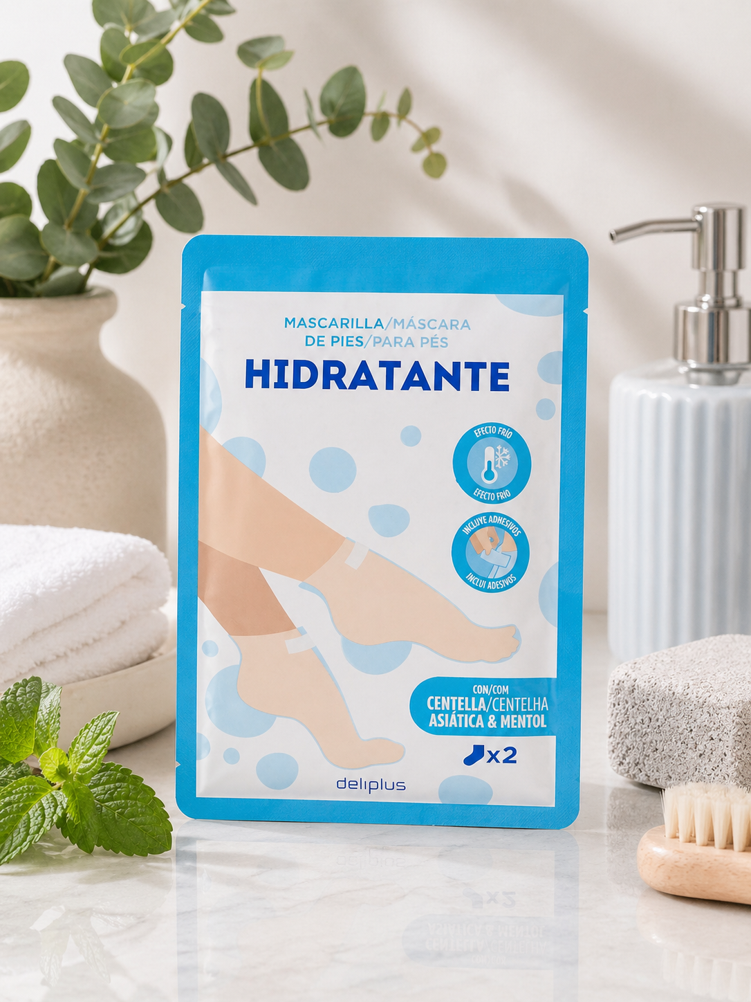 Deliplus - Masque Pieds Hydratant Nourrissant