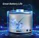 Portable Bluetooth Speaker Dual Bass Stereo Waterproof (Silver) LPO