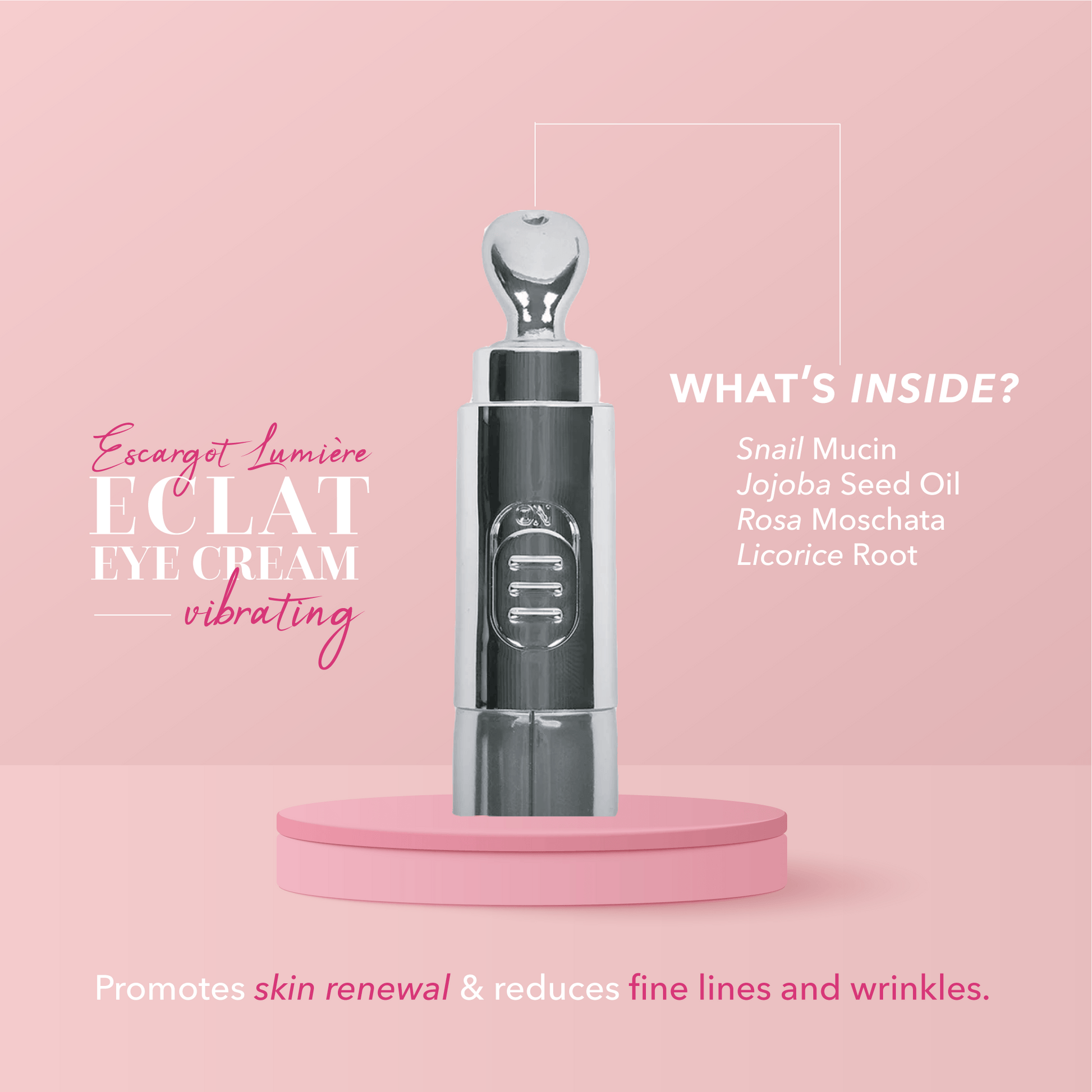 Éclat Escargot Lumière Vibrating Eye Cream