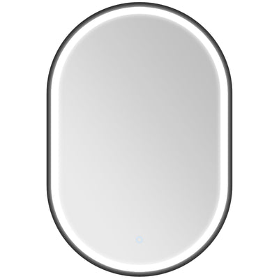Miroir salle de bain éclairage LED 50x70cm, miroir lumineux salle de bain mural interrupteur tactile, lumière 3 couleurs