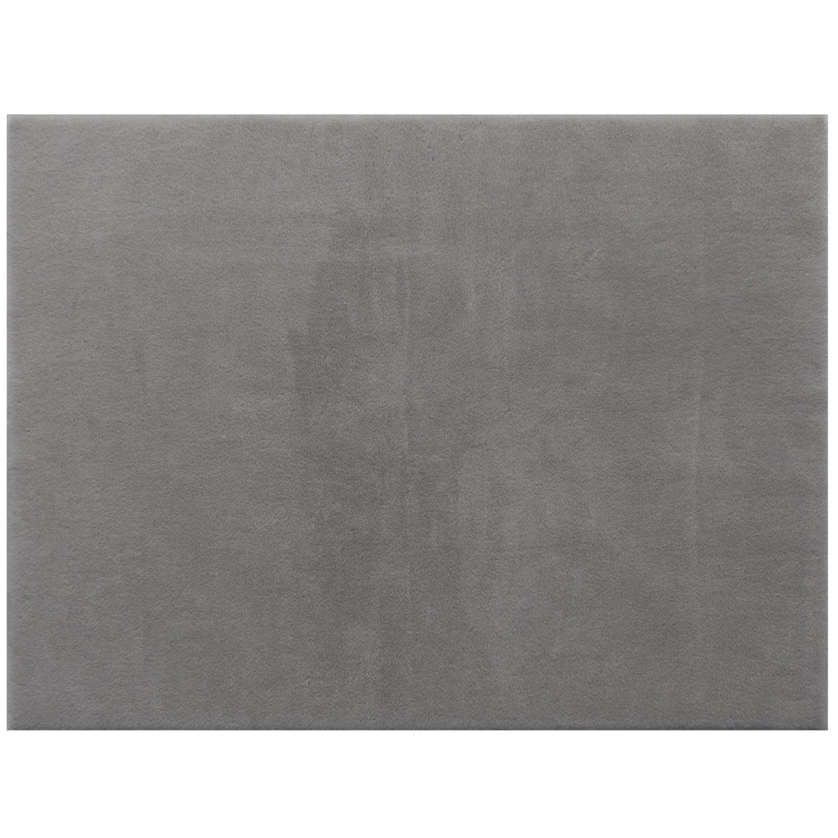 Tapis salon 160 x 120 cm tapis à poils longs, lavable en machine, antidérapant, en fausse fourrure, gris clair
