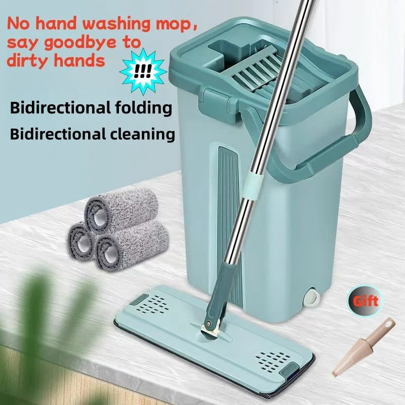 Flat Squeeze Mop & Bucket Set LPO