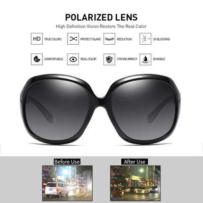 Oversized Round Sunglasses Women