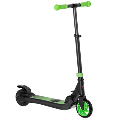 Trottinette électrique enfants 6 ans + pliable scooter électrique vitesse 8 km/h 71x36,5x75-80cm, aluminium, acier, vert