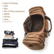 Canvas Travel Bag Carry-On Coffee Brown OBA