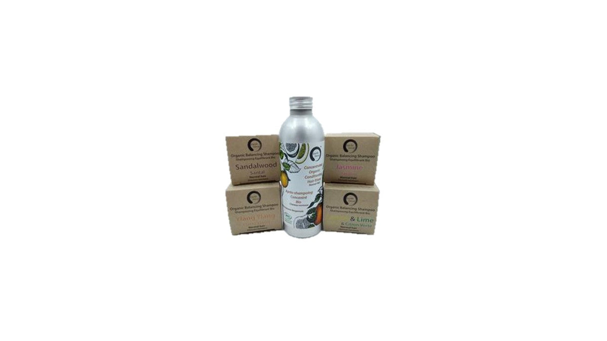 Trio Hair Care Pack - Organic Solid Shampoo, Organic Concentrated Hair Rinse & Argan Oil - MADE TO ORDER