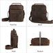 Vintage Genuine Leather Men's Small Shoulder Bag OBA