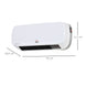 Radiateur mural soufflant 2000 W - chauffage céramique PTC - 3 niveaux de puissance - télécommande incluse blanc noir Aosom
