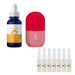 Pursonic Radiant Glow & Refresh Skincare Bundle: Ice Cube Facial Roller Massager + Vitamin C Serum + Hyaluronic Acid Ampoule Set Pursonic