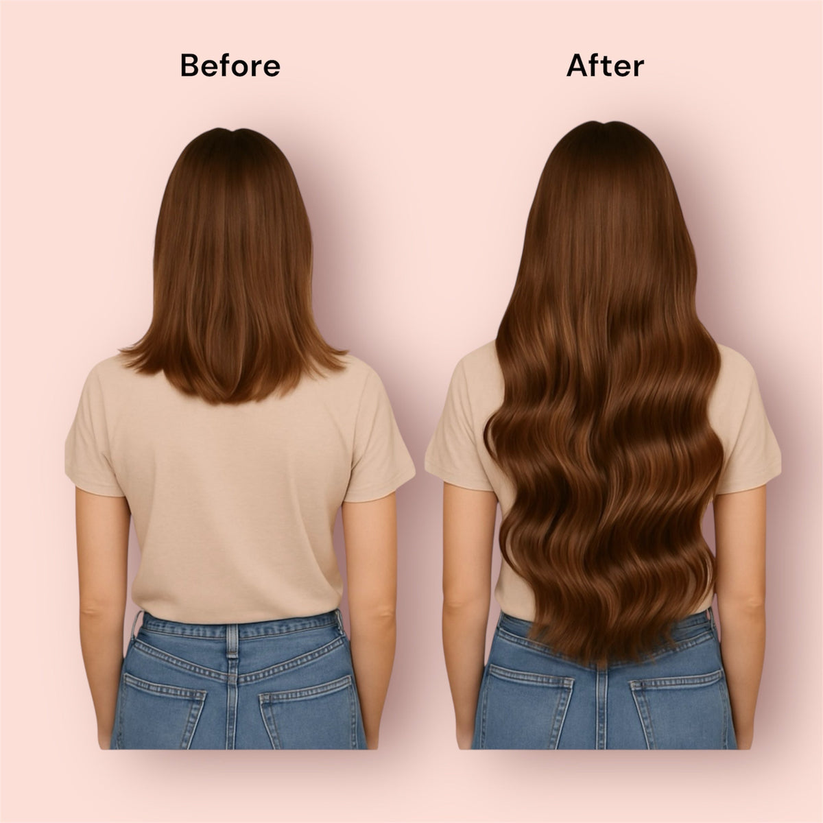 Clip In Extensions Cherry Red