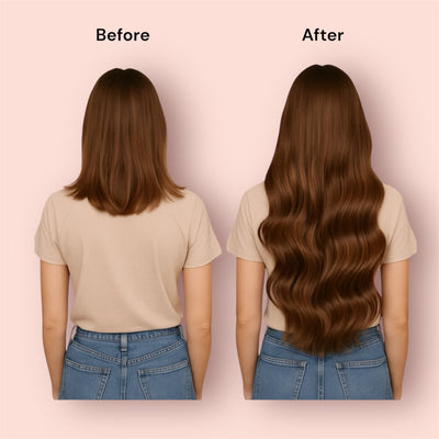 Clip In Extensions Cherry Red