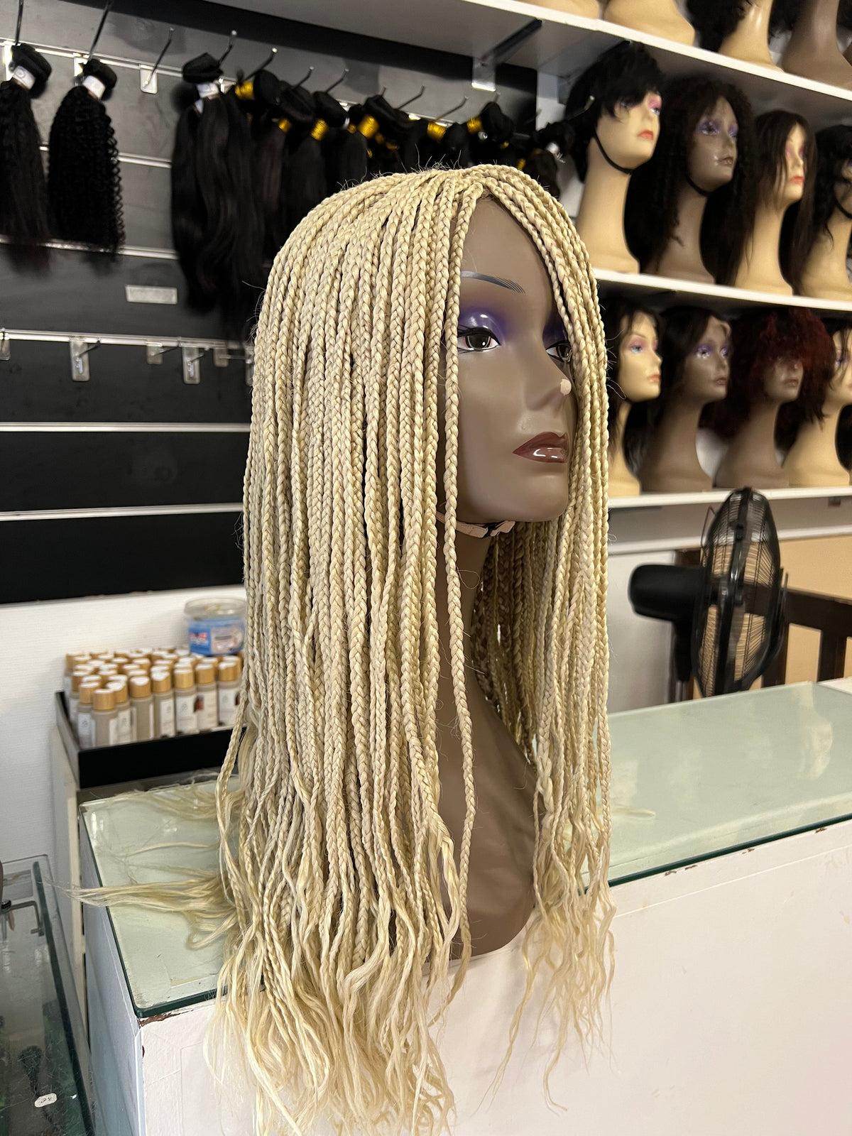 Perruque tressée Blonde - Blondy