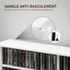 Rangements pour CD et DVD avec 16 compartiments et 12 étagères réglables, capacité max. 720 CD/396 DVD et Blu-ray, blanc Aosom