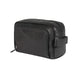 K0025AB | Beauty Case with side handle in genuine full grain leather with light grain - Black color. Zipper closure, Dimensions: 25 x 16 x 12 cm. Packaging: Tnt bag Kaili mood