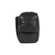 K0025AB | Beauty Case with side handle in genuine full grain leather with light grain - Black color. Zipper closure, Dimensions: 25 x 16 x 12 cm. Packaging: Tnt bag Kaili mood