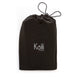 K0025AB | Beauty Case with side handle in genuine full grain leather with light grain - Black color. Zipper closure, Dimensions: 25 x 16 x 12 cm. Packaging: Tnt bag Kaili mood