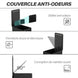 Poubelle de Cuisine 20L en Acier Inoxydable, Couvercle à Fermeture Douce, Compacte avec Seau Intérieur Amovible, Noir Aosom