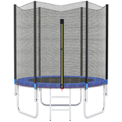 Trampoline d'extérieur avec filet de sécurité Ø180 cm pour enfants et adultes