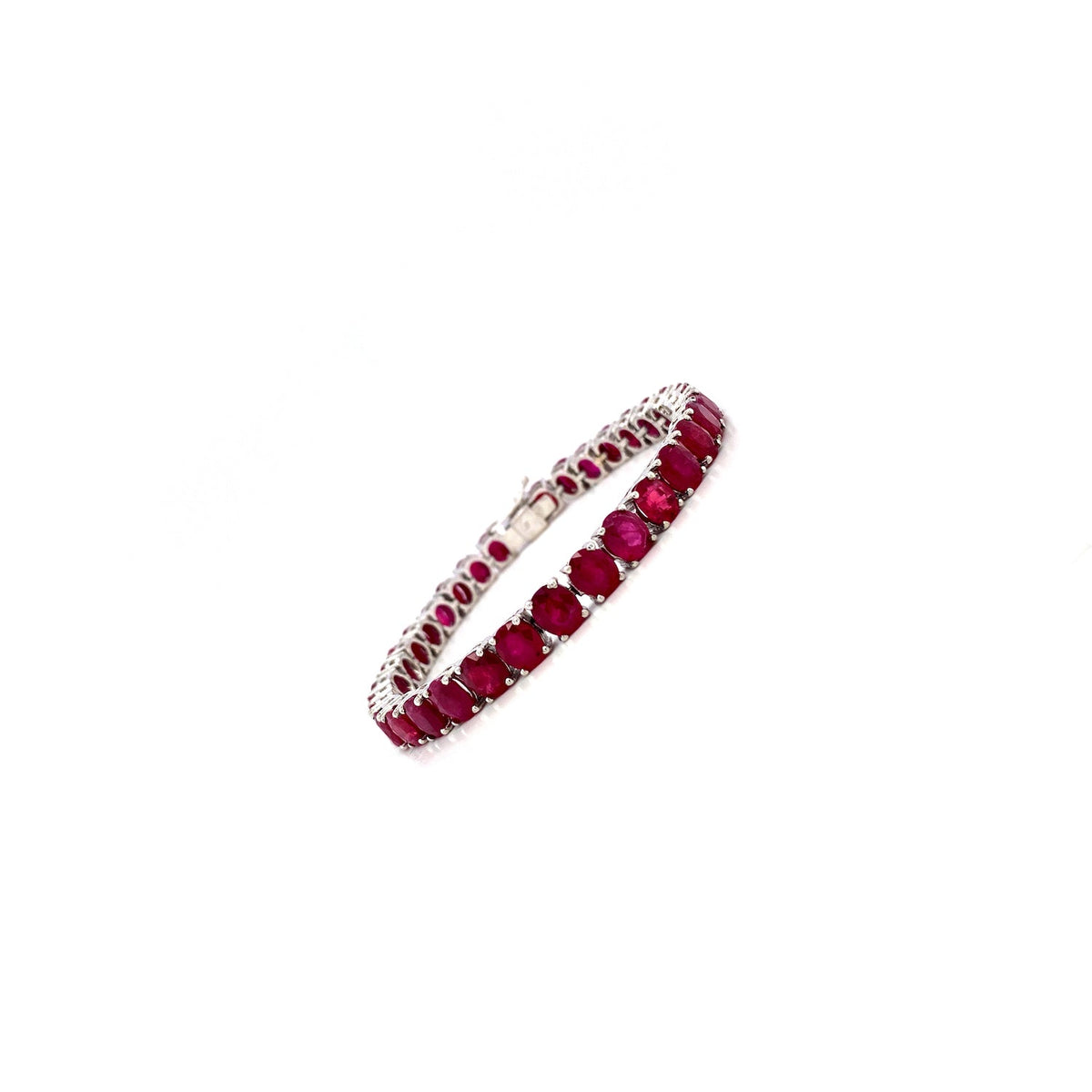 Ruby Bracelet in .925 Sterling Silver - KSD 41829