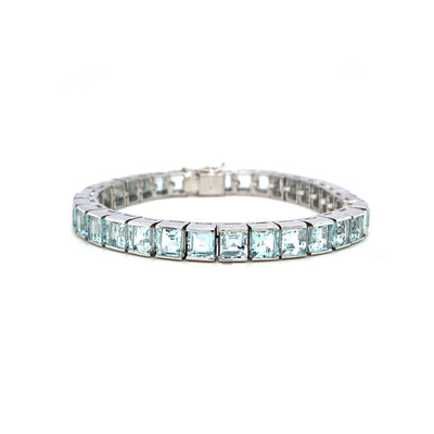 Aquamarine Bracelet in .925 Sterling Silver - KSD 41967