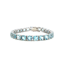 Aquamarine Bracelet in .925 Sterling Silver - KSD 49095