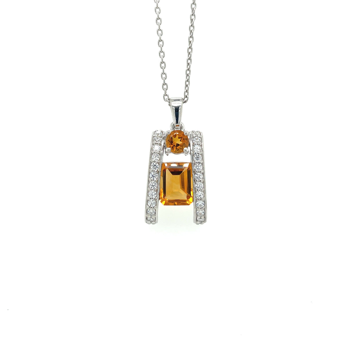 Amethyst Pendant In .925 Sterling Silver - KSP 36333