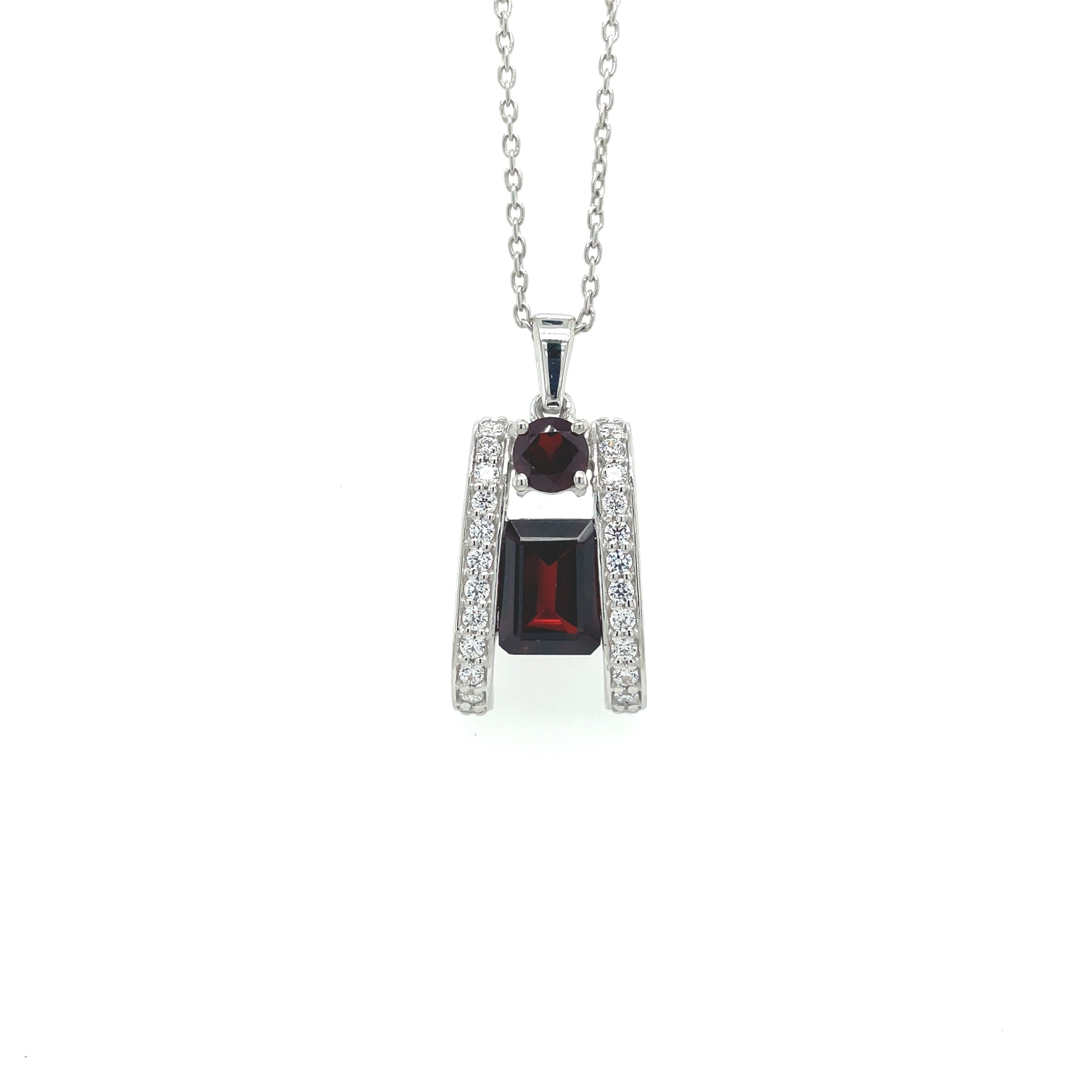 Amethyst Pendant In .925 Sterling Silver - KSP 36333