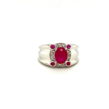 Ruby Ring in .925 Sterling Silver KSR - 14492