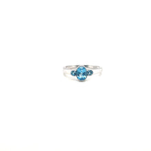 Blue Topaz Ring in .925 Sterling Silver - KSR 14953