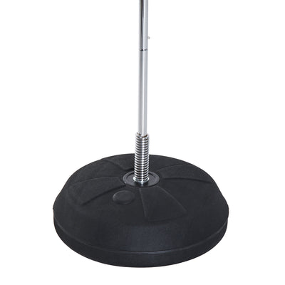 Sac de Frappe sur Pied Punching ball sur pied réglable en hauteur 126-144 cm avec gants, pompe et base de lestage pour adolescents et débutants rouge