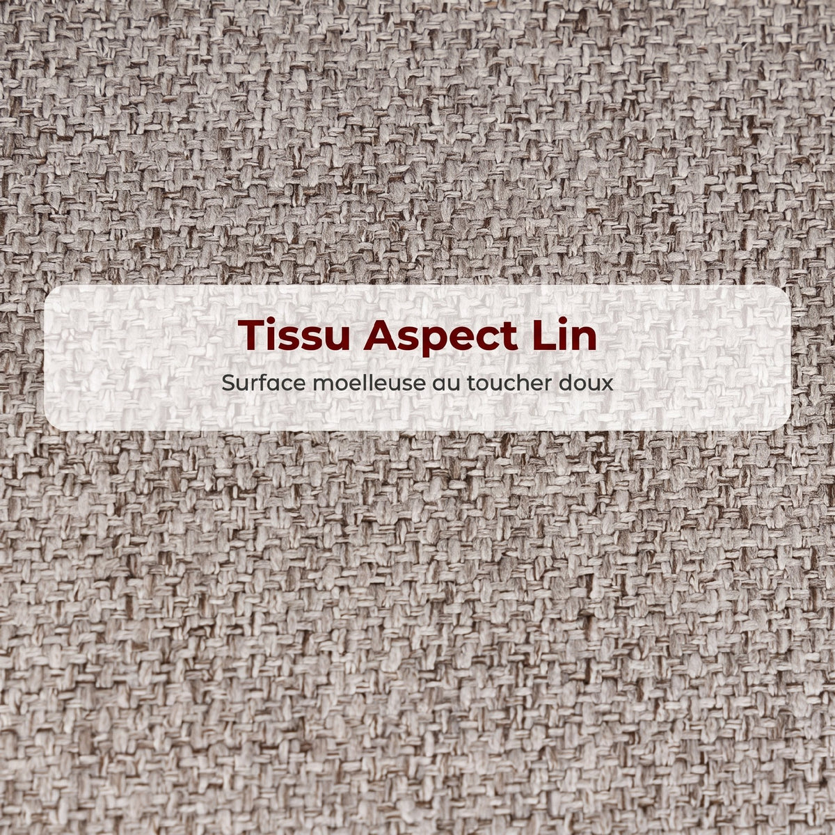 Lot de 2 Tabourets de Bar, Chaises de Bar, Repose-Pieds et Dossier, Tissu Effet Lin, Hauteur d'Assise 68cm, Gris Clair
