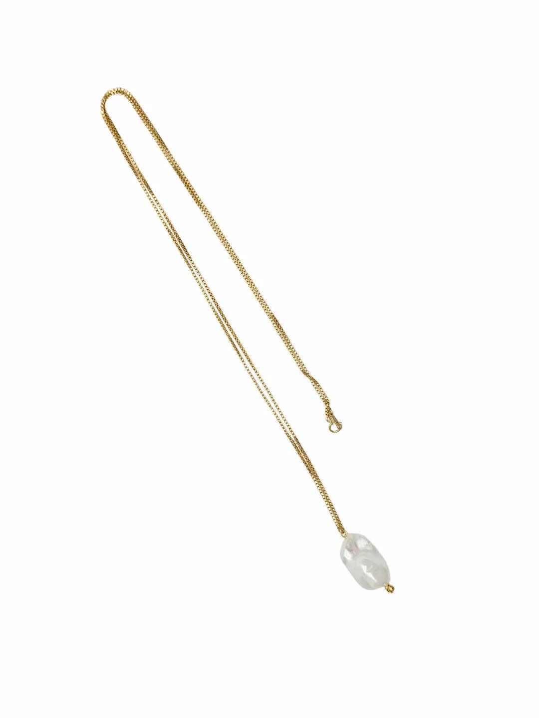 Collier long Léane et sa perle baroque