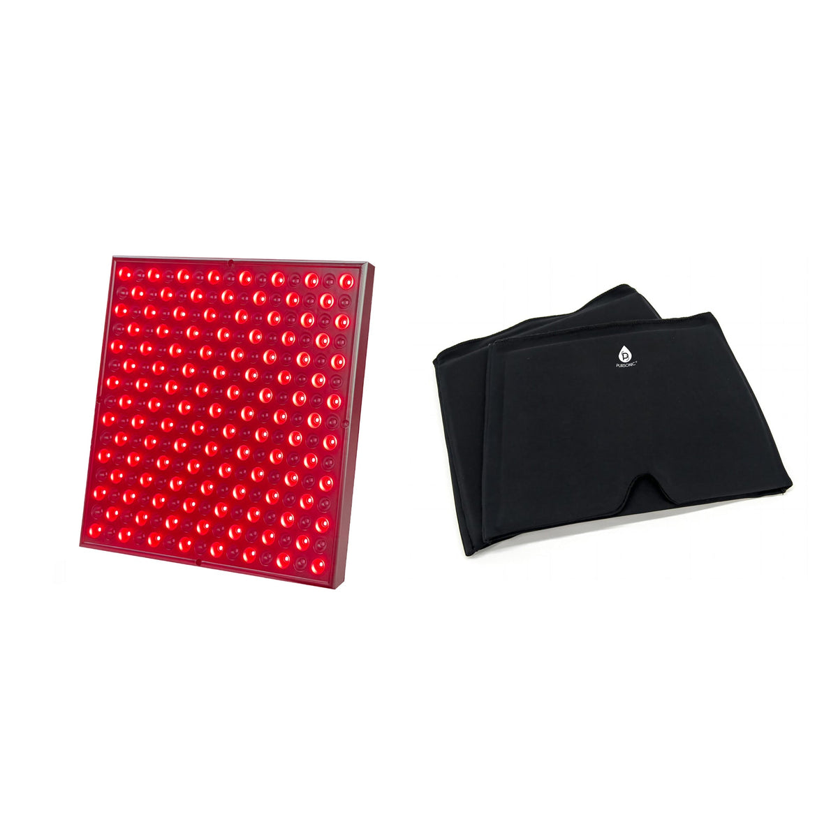 Pursonic LED Red Light Therapy Panel & Reusable Hot and Cold Gel Ice Head Wrap Pursonic