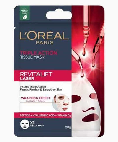 Loreal Paris Loreal Revitalift Laser Triple Action Tissue Mask