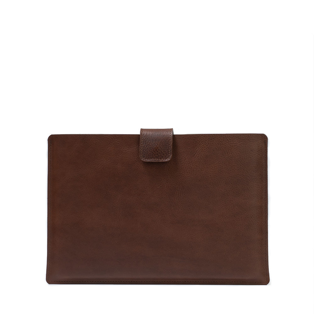 Leather Sleeve for MacBook with zipper pocket
