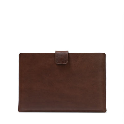 Leather Sleeve for MacBook with zipper pocket