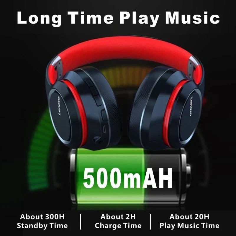 Bluetooth Noise Cancelling Over-Ear Wireless Headphones LPO