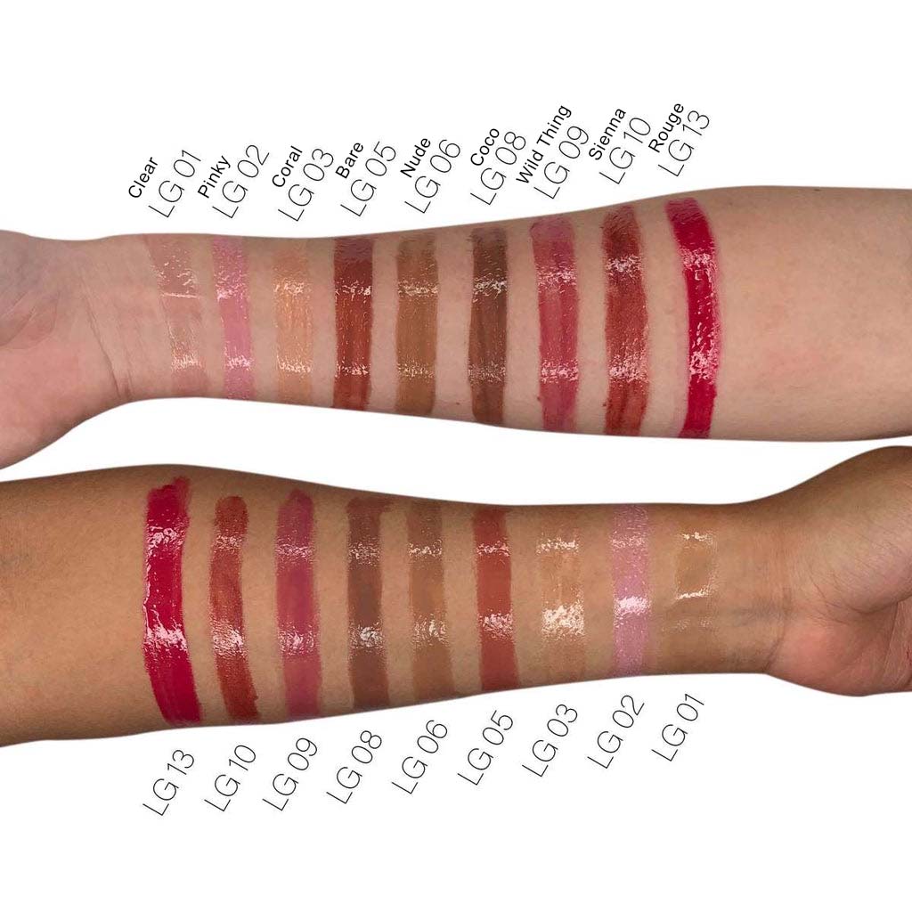 Lip Gloss Crimson - Hydrating Sheer Red Lip Gloss with High Shine & Shimmer Finish - Vegan, Paraben-Free | CAD B | LG15