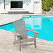 Fauteuil adirondack Fauteuil de Jardin Chaise de Jardin de Plein Air dim. 78L x 89P x 88H cm Bois Massif Sapin Aosom